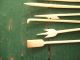 Old Vintage Chinese Carved Cocktail Drink Picks Appetizer Skewers Not Plastic Other photo 9