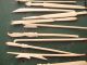Old Vintage Chinese Carved Cocktail Drink Picks Appetizer Skewers Not Plastic Other photo 2