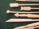 Old Vintage Chinese Carved Cocktail Drink Picks Appetizer Skewers Not Plastic Other photo 5