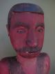 Khmer - Cambodian Naive Statue - Unique Figure Carved Out Of Heavy Solid Wood Burma photo 4