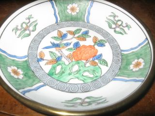 Antique Hand Painted Bowl From Hong Kong By W.  O.  C.  O photo