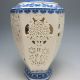Set 2 Pieces Hollowed Chinese Blue And White Porcelain Big Vase /xy1742 Vases photo 3