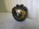 Japanese Antique Bronze Vase With Precious Gold Gild Mt.  Fuji Design Vases photo 7