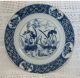 Pair Of Antique Chinese Blue & White Plates Kangxi Period 18th Century Excellent Plates photo 1