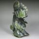 Chinese Hand - Crafted Carved Jade Statue & Fortune Dragon Head Tortoise And Coin Dragons photo 1