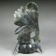 Chinese Hand - Crafted Carved Jade Statue & Fortune Dragon Head Tortoise And Coin Dragons photo 3