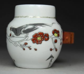 Chinese Handwork Porcelain bird Flower Old Jar Pot photo