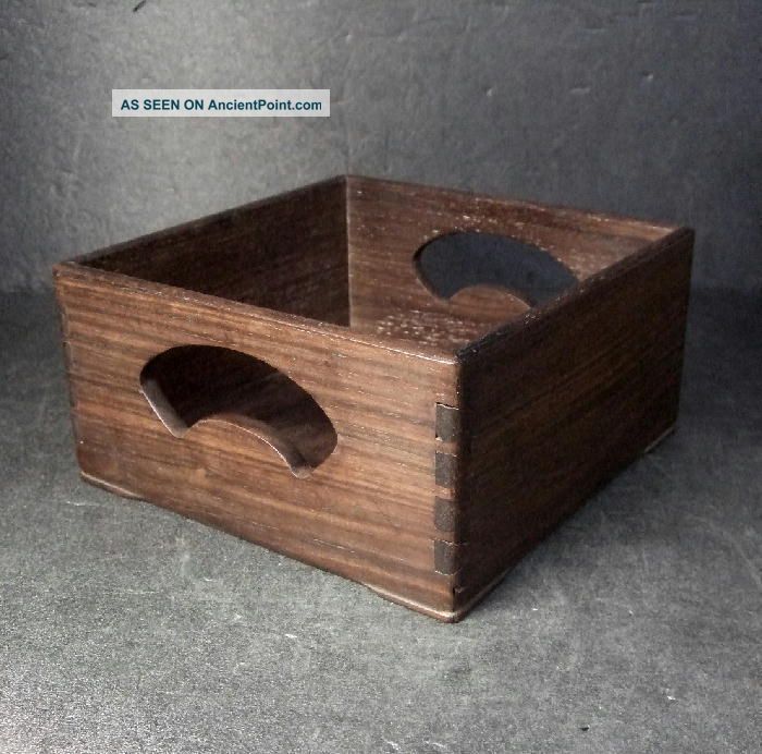 F347: Japanese Wooden Tobacco Tray Tabako - Bon Made From Quality Heavy Karaki 3 Boxes photo