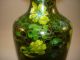 Chinese Antique Cloisonne Vase 6 Inch Tall Jade Color Vases photo 1