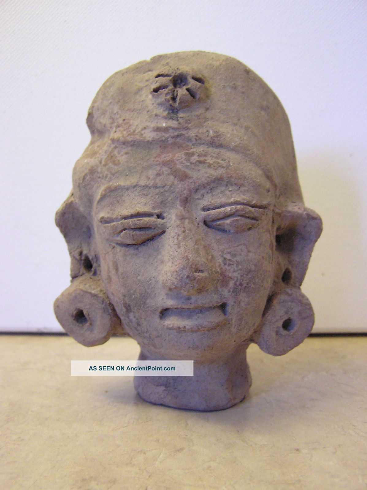 Fine Majapahit Terracotta Head 14th - 15th Century Statues photo