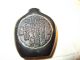 Rare Black Jade? Chinese Snuff Bottle Carving Of Man With Pipe And Lettering Snuff Bottles photo 8