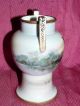 ~vintage~nippon~noritake~japanese~hand Painted~porcelain~handled~vase~signed~nr~ Vases photo 1