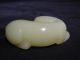 16. .  A Chinese Celadon Jade Carving Of A Cat With A Glass Probably18th To 19th C Other photo 4