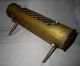 Antique Japanese Brass Bamboo Shaped Incense Burner W/ Stand - Collector ' S Item Other photo 3