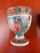 Antique Pair Of Hand Painted Egg Cup Chinese Rose Medallion,  Early 20th Century Bowls photo 1