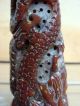 Antique Chinese Asian Large Dragon Soapstone Seal Chop Plates photo 9