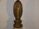 Antique C19thc Chinese Carved Gilt Wood Standing Buddha On Gilt Stand - Signed Buddha photo 2