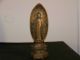 Antique C19thc Chinese Carved Gilt Wood Standing Buddha On Gilt Stand - Signed Buddha photo 8