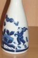 Pair Of Japanese Blue & White Porcelain Vase Imari Meiji Signed Vases photo 1