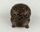 Chinese Bronze Incense Burner W Buddha & Xuande Mark Incense Burners photo 2