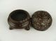 Chinese Bronze Incense Burner W Buddha & Xuande Mark Incense Burners photo 3