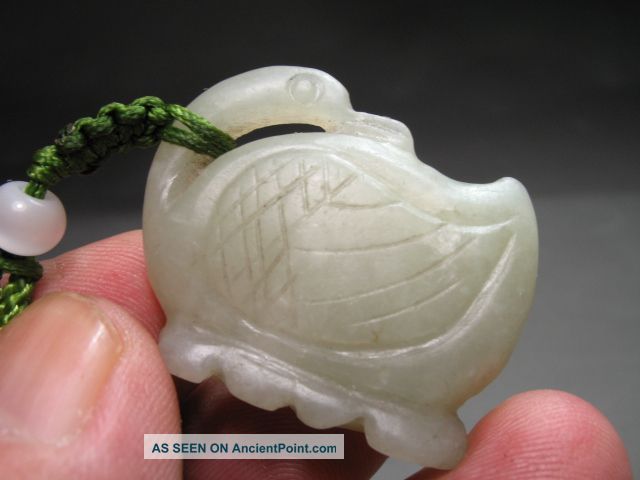 Real Natural Chinese Hetian Jade - - Looking Back Duck Other photo