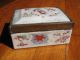 Old Chinese Famille Rose Porcelain Box - Dresser Box??? Marked 