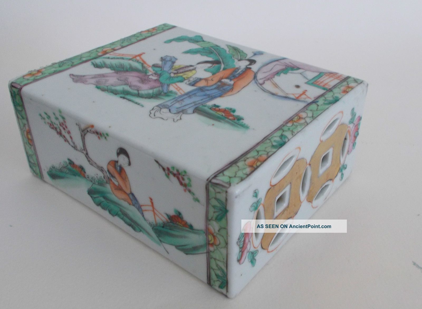 Chinese Porcelain Pillow Qing Dynasty Rose Famille Other photo