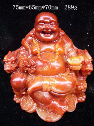 Chinese Shoushan Stone,  Statue,  Maitreya photo