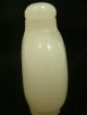 Authentic Chinese Antique Carved White Jade Stone Snuff Bottle A - 8238 Snuff Bottles photo 1