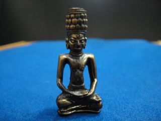 Khmer Buddha Statue Bronze photo