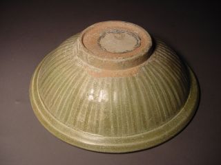 Rare Thai Sawankhalok Celadon Glazed Bowl,  Circa 14th - 16th Century photo
