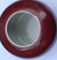 Chinese Antique Kangxi Monochrome Glaze Red Porcelain Brush Washe Bowls photo 1