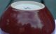 Chinese Antique Kangxi Monochrome Glaze Red Porcelain Brush Washe Bowls photo 2