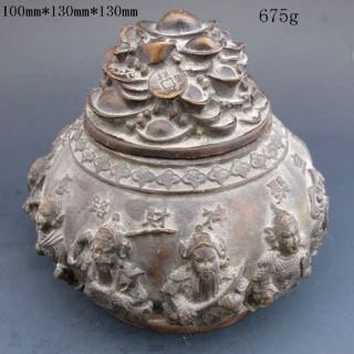 Chinese Bronze Incense Burner W Ming Dynasty Xuede Mark Nr photo