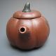 19th Century Chinese Yixing Teapot Pumpkin Carving Teapot Charm Teapots photo 2