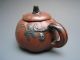 19th Century Chinese Yixing Teapot Pumpkin Carving Teapot Charm Teapots photo 4