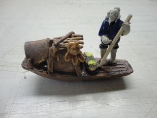 Chinese Antiques Figures With A Boat photo
