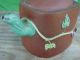 Chinese Export I - Hsing Yixing Grape Leaf And Squirrel Enameled Teapot Nr Teapots photo 1