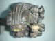 Pair Of Antique Chinese Carved Soap Stone Foo Dog Letter Seals / Bookends Foo Dogs photo 2
