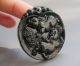 Chinese Hetian Black Green Jade Carved Rabbit Pendant Nr Other photo 1