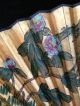 168 ~big Folding Fan Flowers & Birds~ Japanese Antique Item Other photo 2