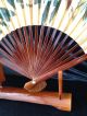 168 ~big Folding Fan Flowers & Birds~ Japanese Antique Item Other photo 4