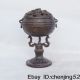 The Old Chinese Civil Acquired Bronze Incense Burner W Nr Buddha photo 5