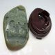 100% Natural Hetian Jade Hand - Carved Statues (with A Certificate) - Man&pine Tree Other photo 6