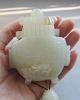 Old Chinese Hetian Jade Carved Vase Design Pendant Other photo 4