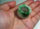 Acoin Old Burma Green Jade Thumb Ring Carved Picture 21mm/30mm Vr Vf Rings photo 10