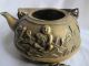 Lotus Teapot Copper Chinese Old Ancient Handle Teapots photo 3