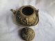 Lotus Teapot Copper Chinese Old Ancient Handle Teapots photo 6