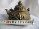Lotus Teapot Copper Chinese Old Ancient Handle Teapots photo 7